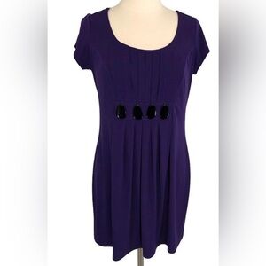 En Focus Studio Women Black Cocktail Dress size 8 with 4 black stone on waist